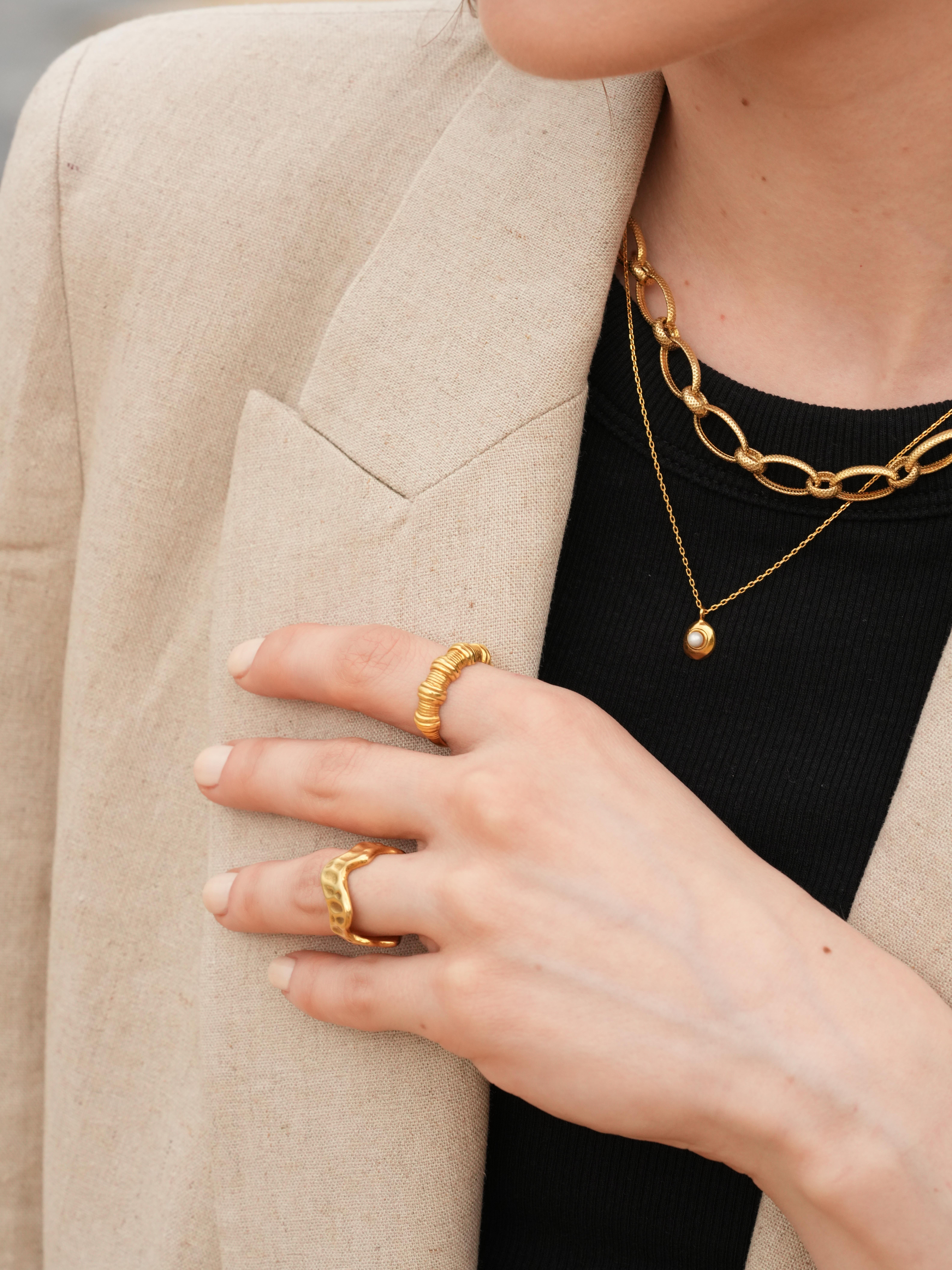 Vera İncili Set - 925 Ayar Gümüş