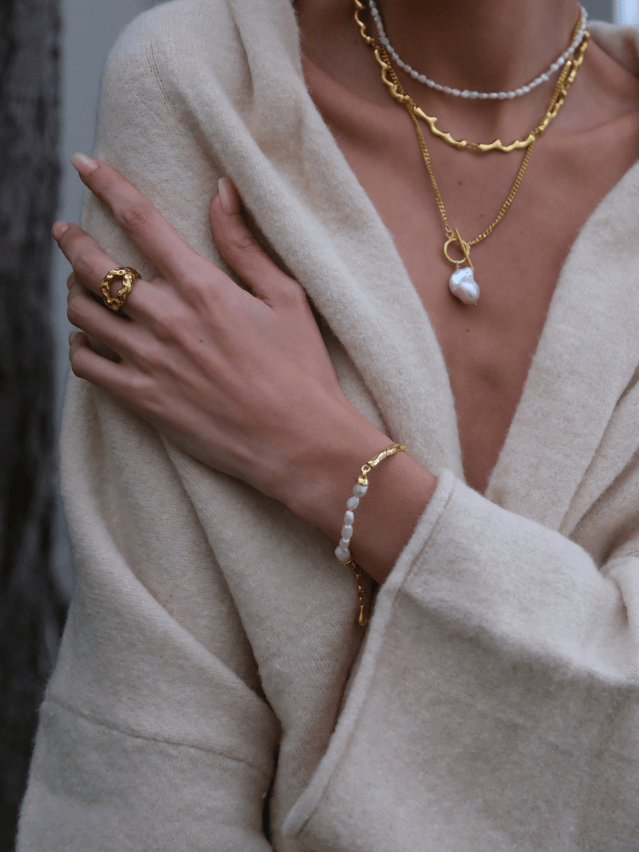 Yira Kelepçe İnci Bileklik