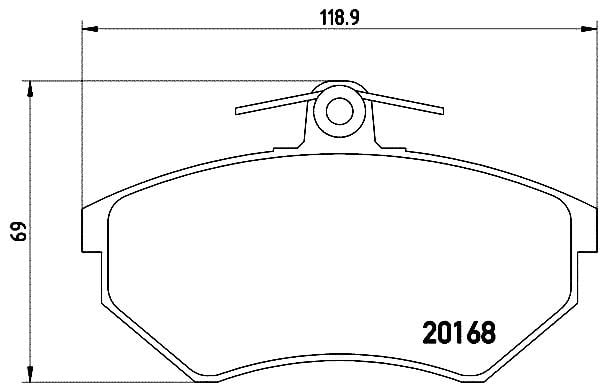  Caddyıı-Golfııı-Passatııı طقم وسادة الفرامل,