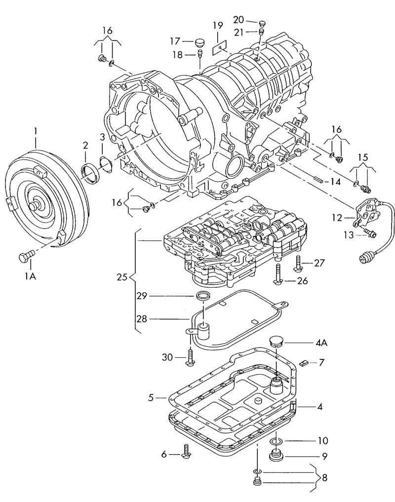  Seal, automatic transmission oil pan PASSAT 2,0 TDI