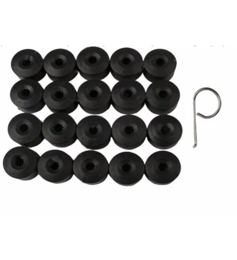  غطاء ، صامولة العجلة (20 قطعة) (أسود) جولف V / باسات 05