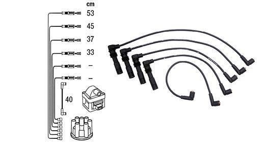  طقم سلك الإشعال POLO 1.4 16V 100PS AFH 96 - 99