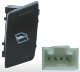  Schalter, Fensterheber , Hinten links (Grün) OCTAVIA/FABIA 2004