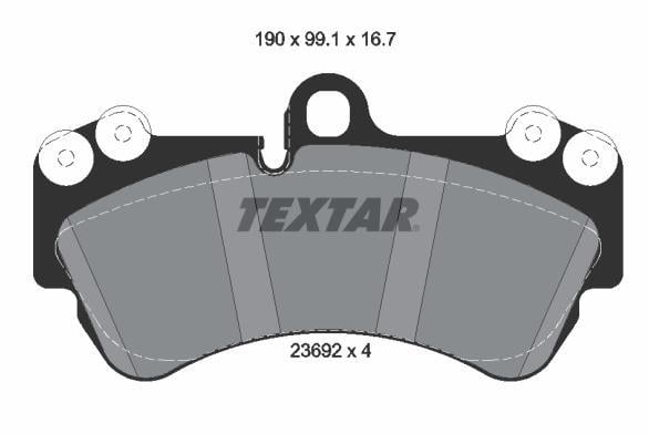  BREMSBELÄGE TOUAREG/Q7/CAYENNE 7L0698151H