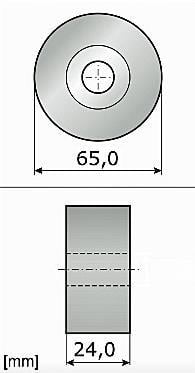  Tensioner Pulley, V-Ribbed Belt, (Single Holder) Golf V/Passat/Polo 14 1.6 Tdı/2.0 Tdı (56370) Clha/Club 65 Mmx24Mm