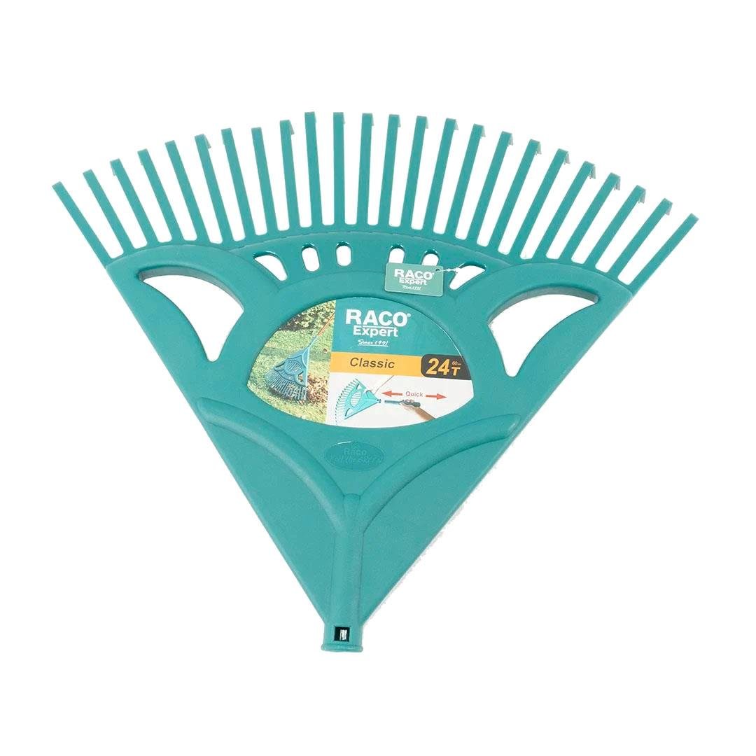 Ahşap Saplı Plastik Çim ve Yaprak Toplama Tırmığı 60 CM