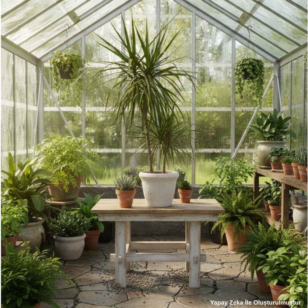 Dracaena Marginata 2 Gövdeli Yeşil