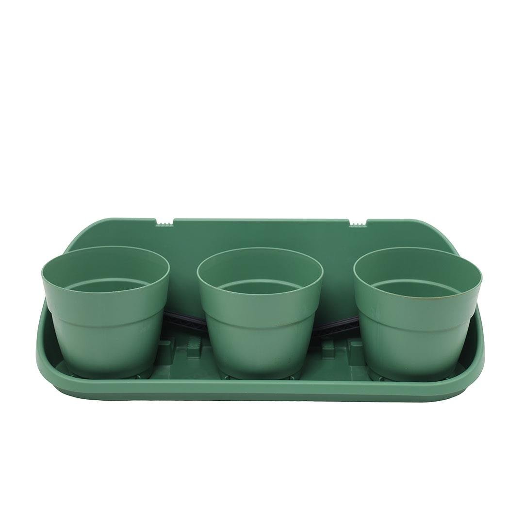 Poliwork Askılı Balkon Saksı 3'lü Set 3,3 Lt 475*160*155 Mm