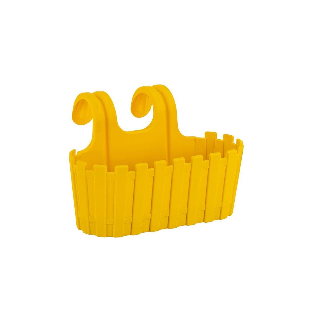 Poliwork Askılı Çit Oval Yuvarlak Saksı 3,5 Lt 290*215*185 Mm