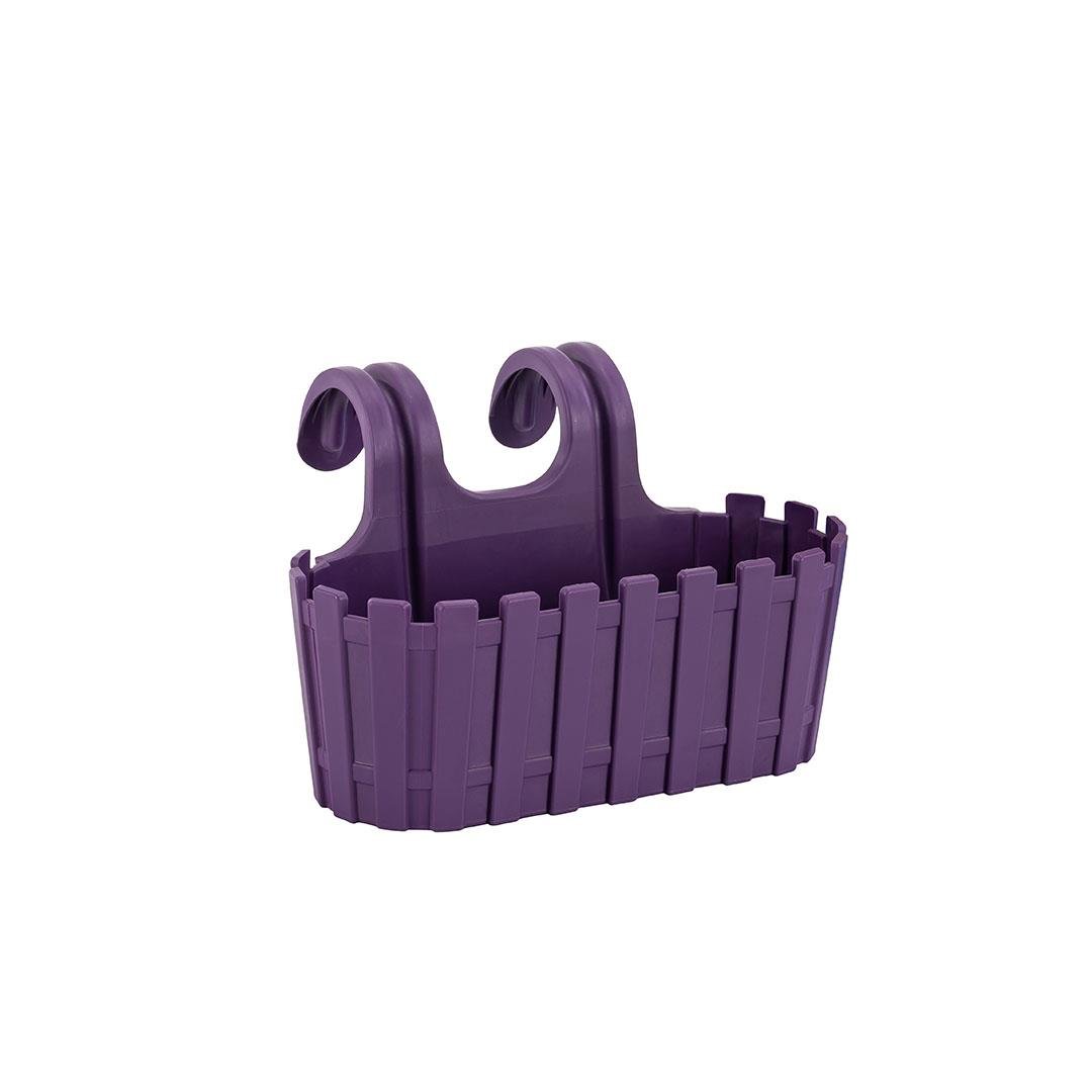Poliwork Askılı Çit Oval Yuvarlak Saksı 3,5 Lt 290*215*185 Mm