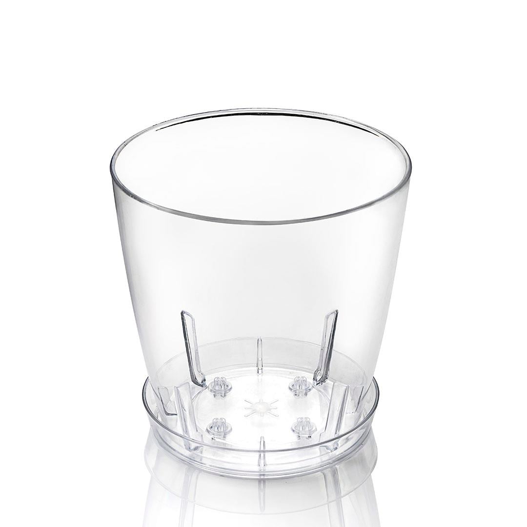 Poliwork Şeffaf Orkide Saksı 1,6 Lt 130*126 Mm