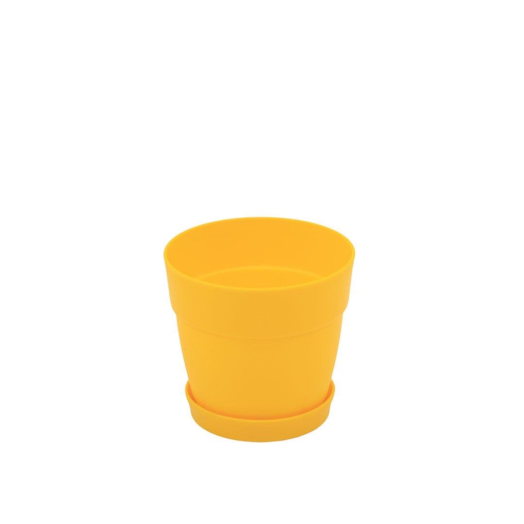 Poliwork tabaklı kaktüs saksısı 0,4 litre, açık gri