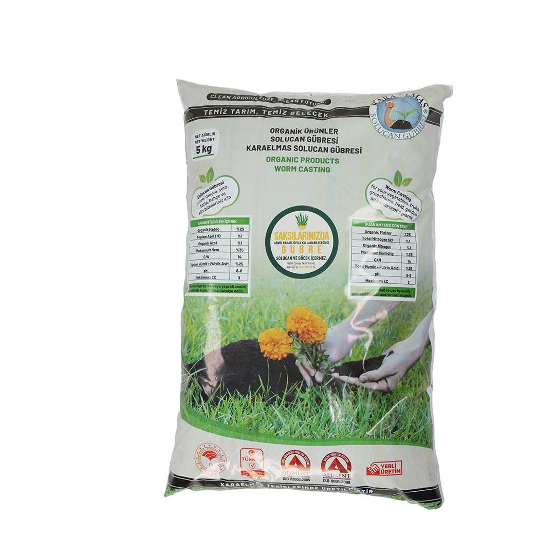 Poşette Solucan Gübresi 5 Kg