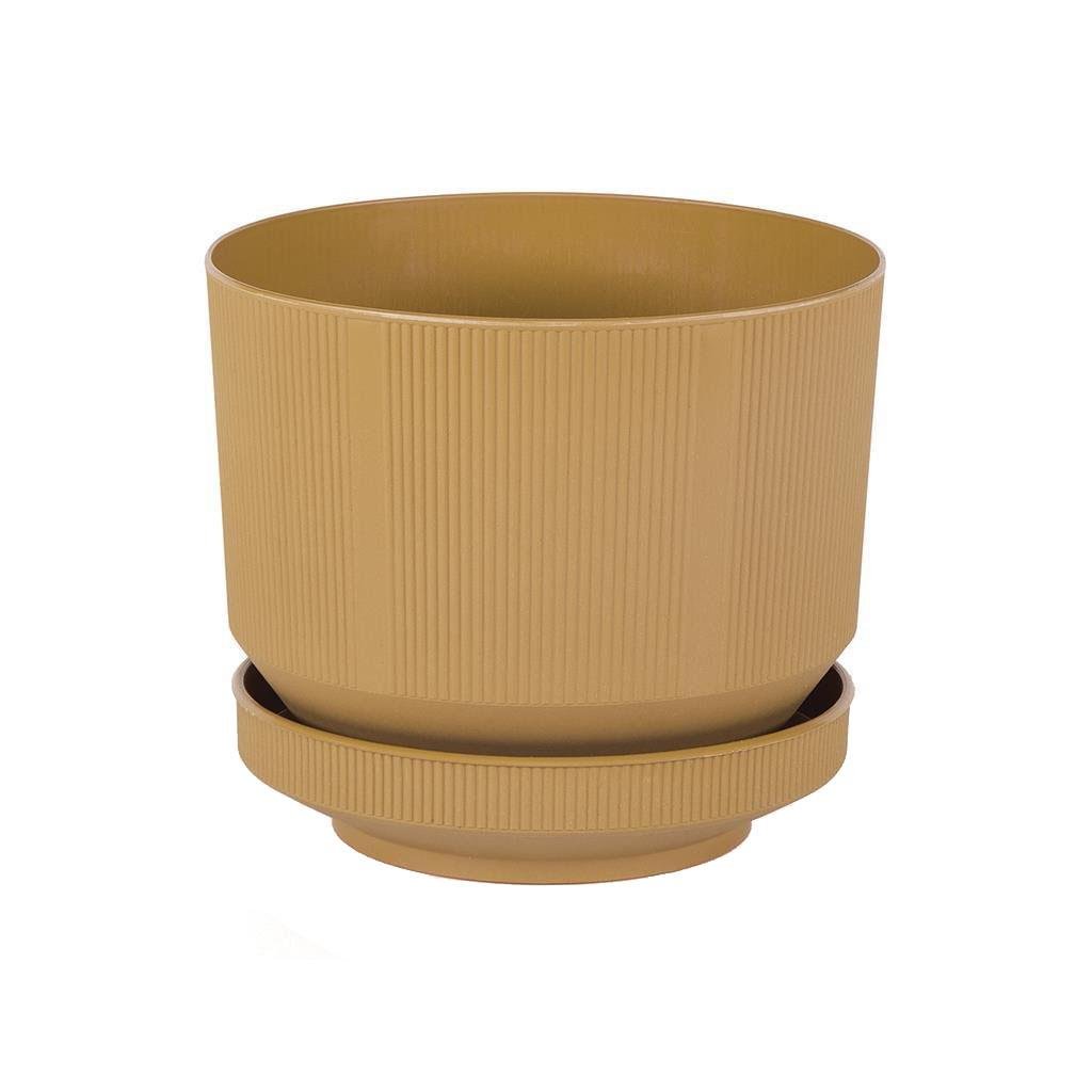 Serinova Lüks Çizgili Desenli Saksı 1,7 Lt