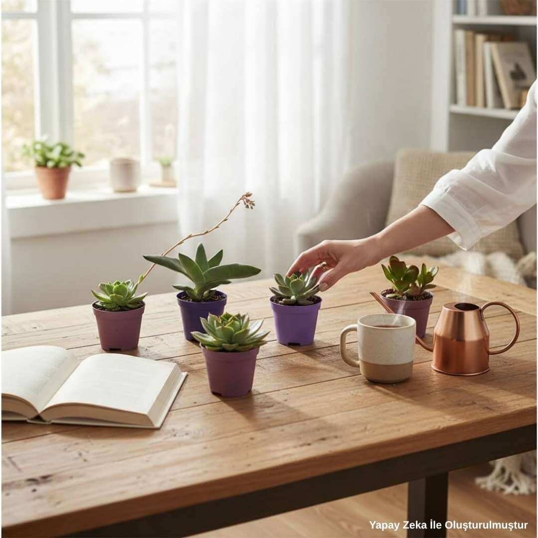 Succulent (Mor Saksıda)