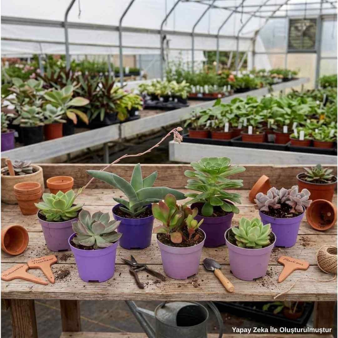 Succulent (Mor Saksıda)