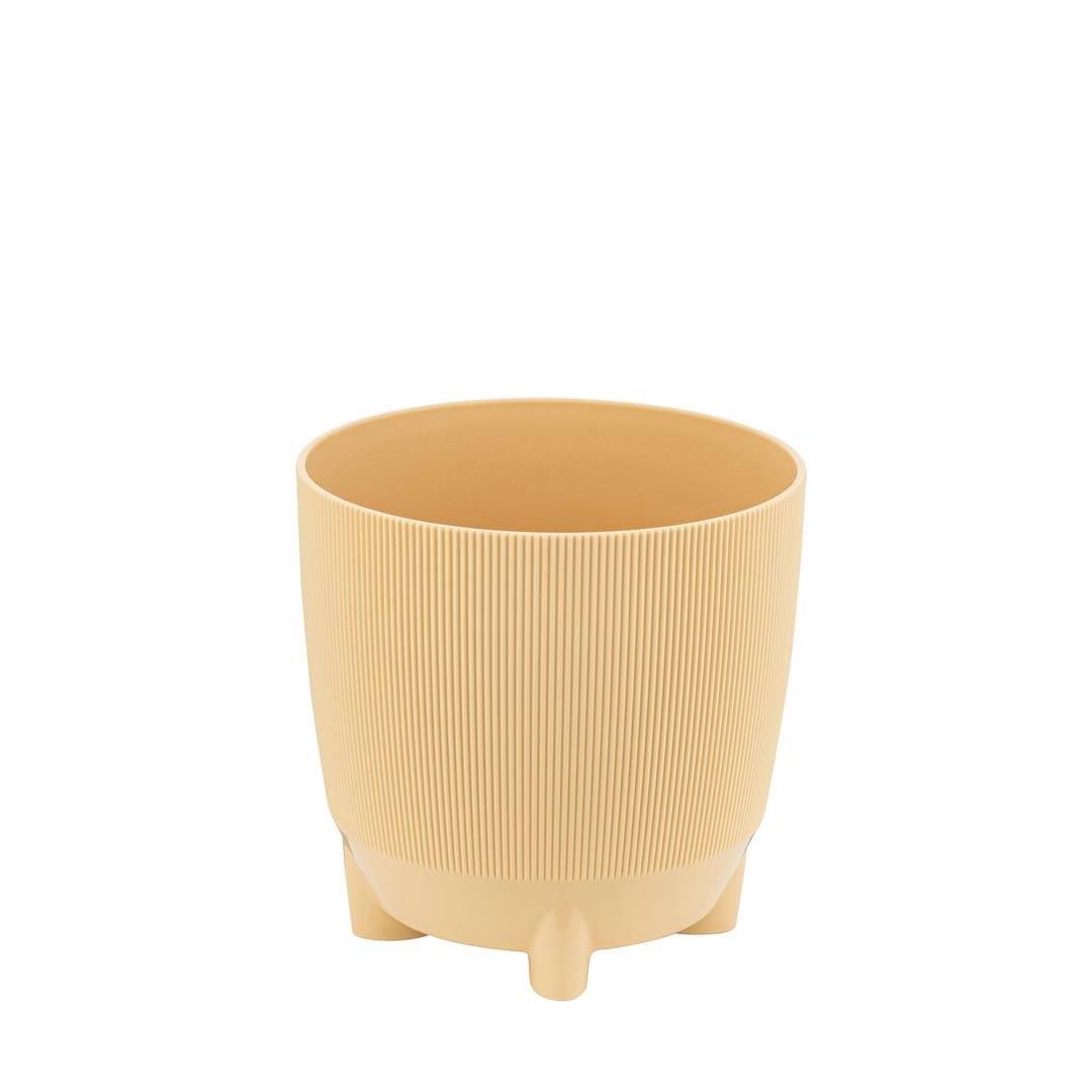 Yuvarlak Saksı Ayaklı Gri 1 Lt 125*123 Mm