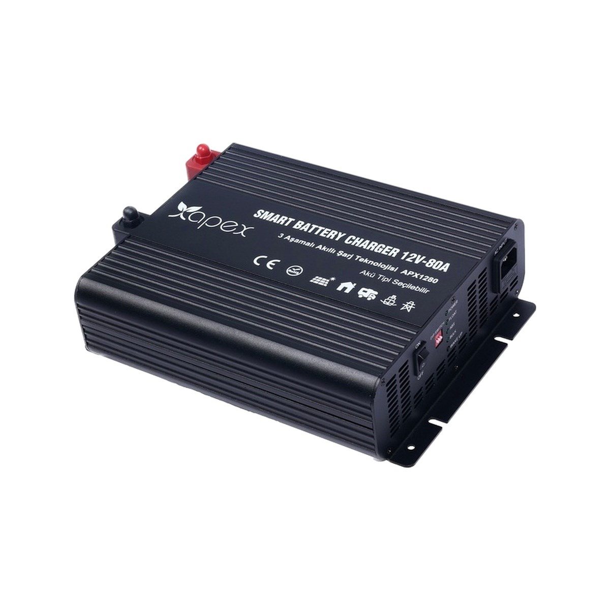 Apex 12V 80A Smart Akü Şarj Cihazı