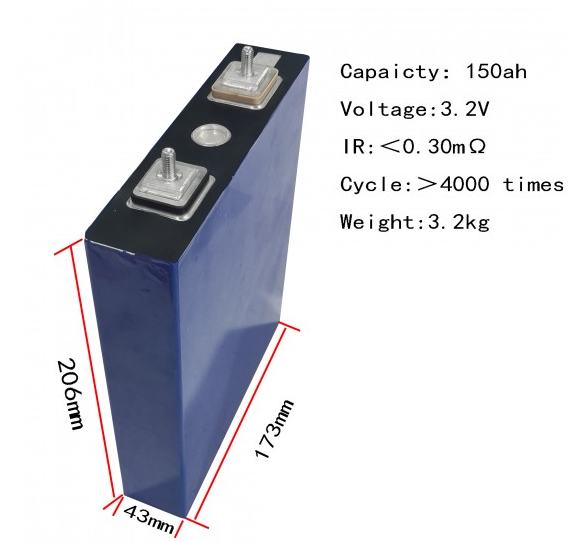 GREATPOWER - Prizmatik Lifepo4 Hücre - 3.2 Volt 150 AH