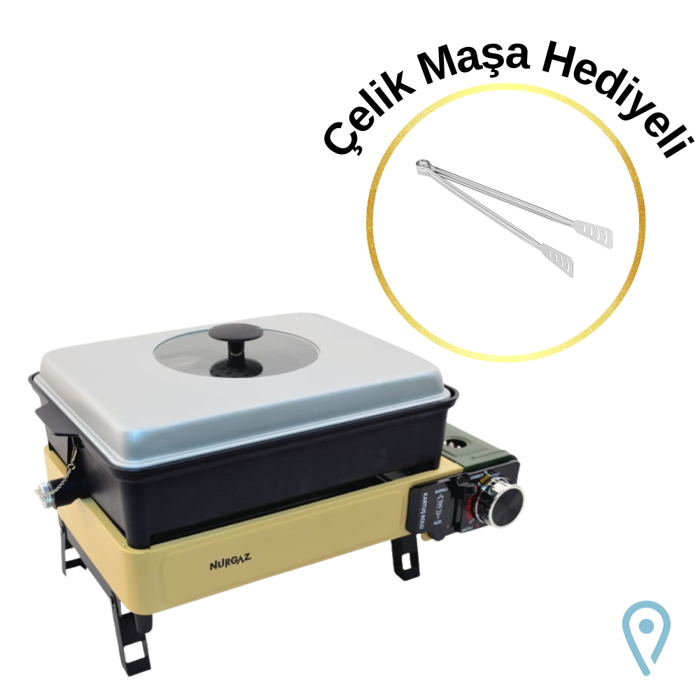 NURGAZ PORTATİF GAZLI BARBEKÜ VE PİŞİRME SETİ