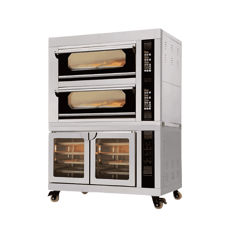 By Kitchen 4 Tepsili İki Katlı Taş Tabanlı Elektrikli Fırın 