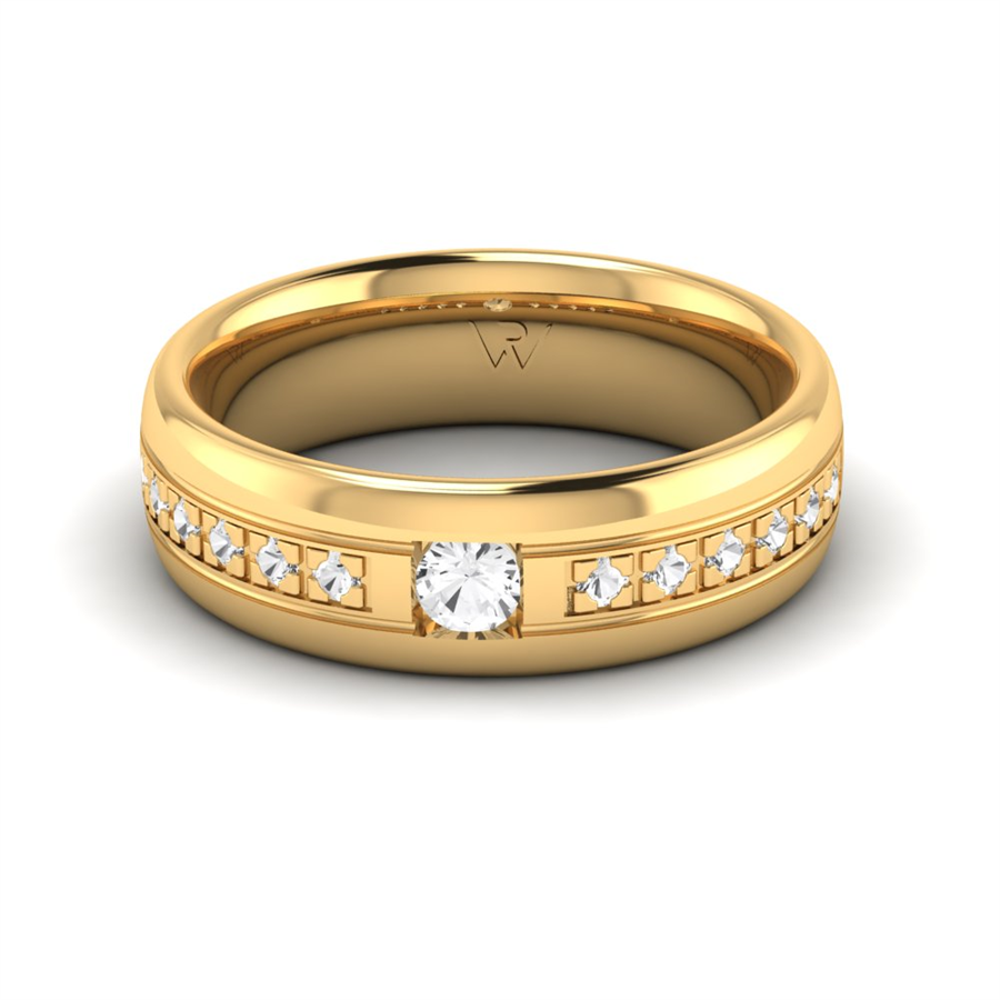 Alliances avec pierres Biarritz Or Jaune couple Diamant 0.30 ct