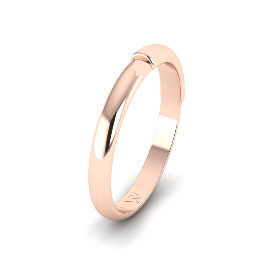 Alliances avec pierres Camargue Or Rose couple Diamant 0.30 ct