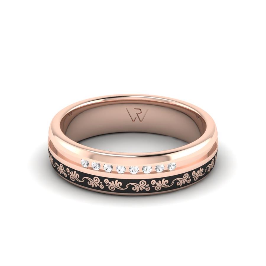 Alliances avec pierres femme Alluring Light Or Rose