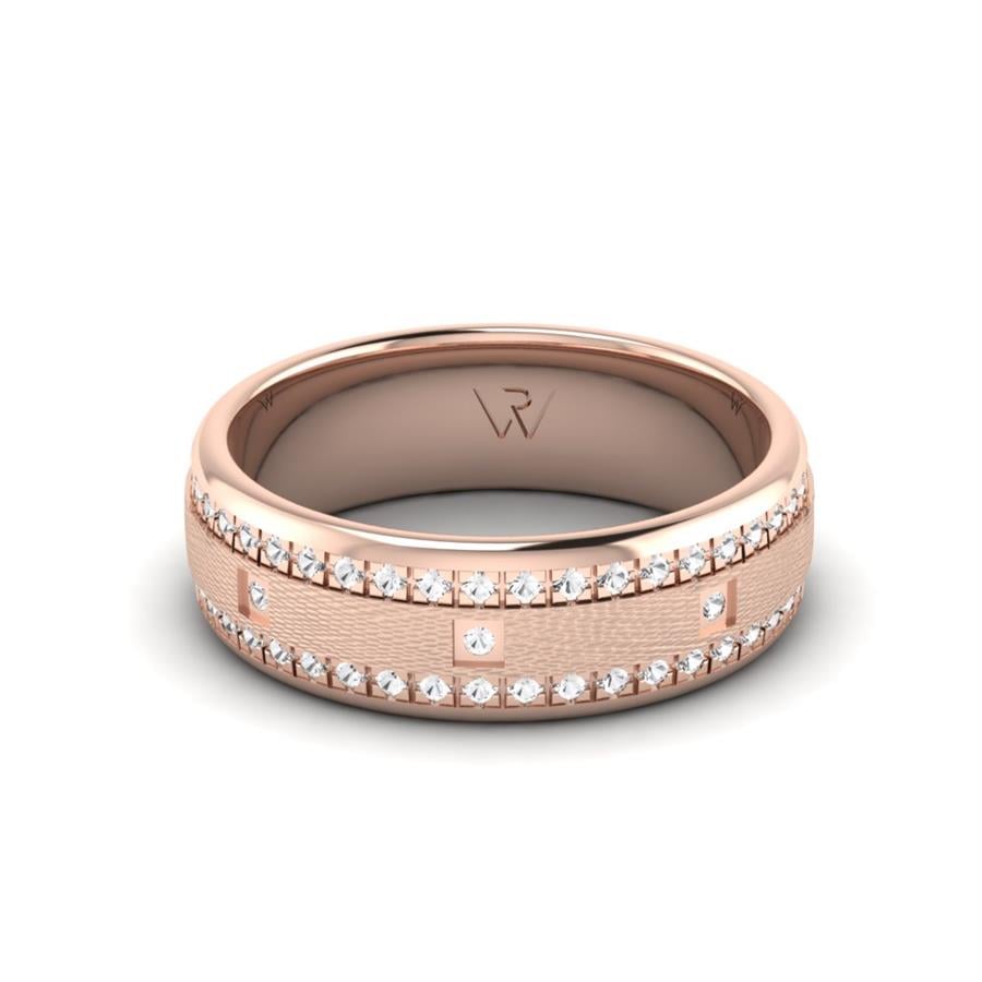 Alliances avec pierres femme Alluring Vision Or Rose