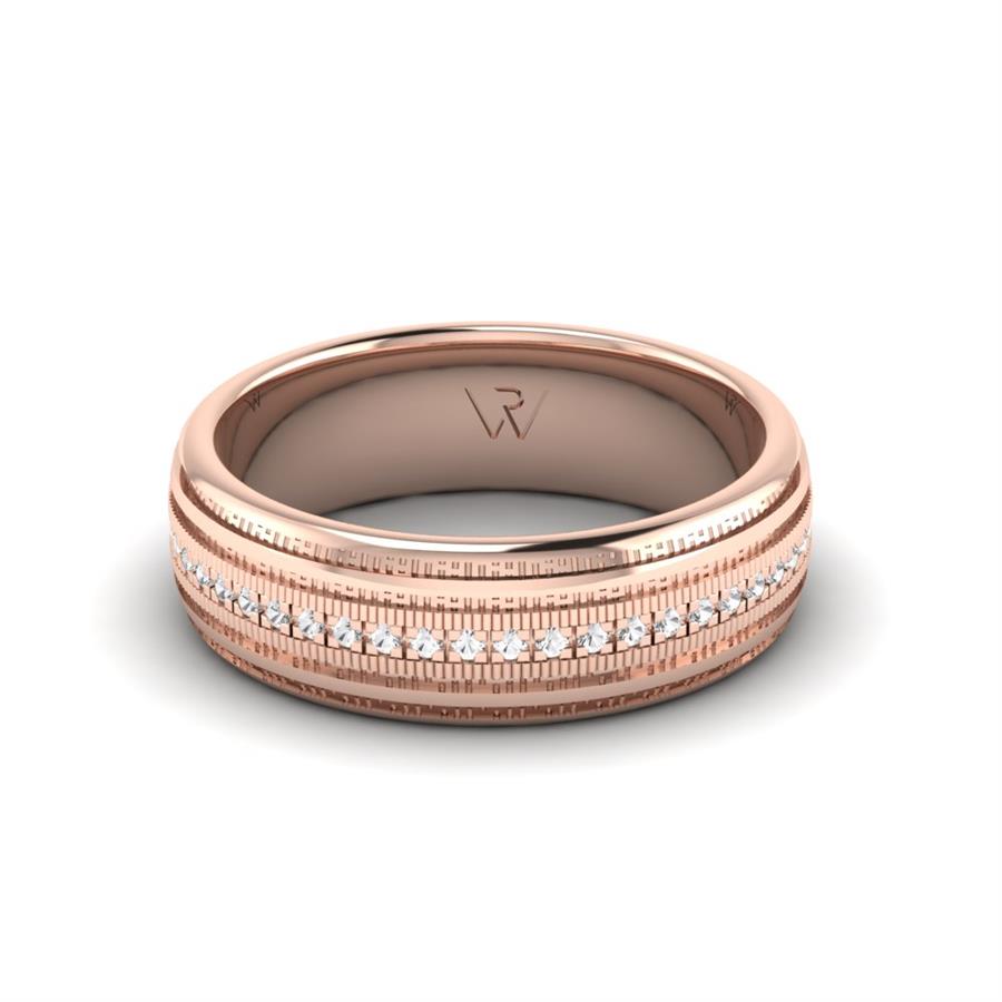 Alliances avec pierres femme Amoureuse Or Rose