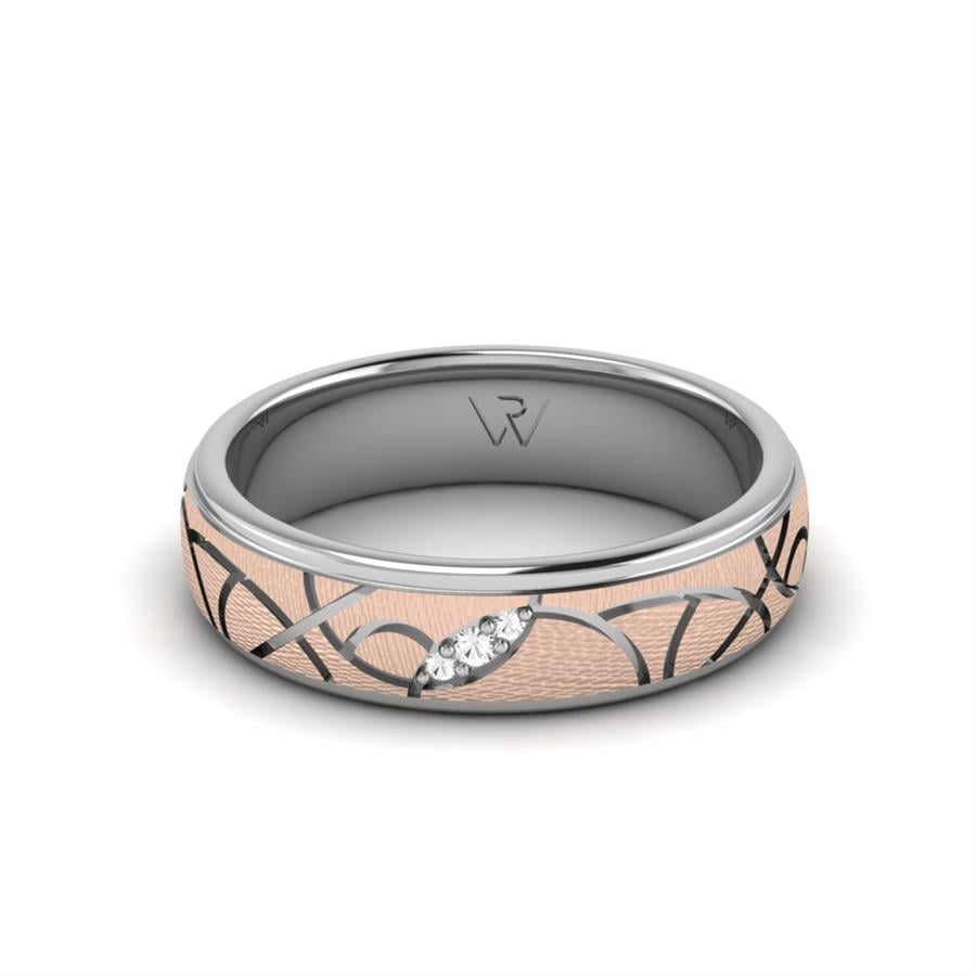 Alliances avec pierres femme Artemisia Or Blanc Et Rose