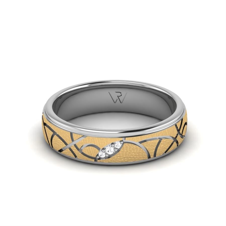 Alliances avec pierres femme Artemisia Or Blanc Et Jaune