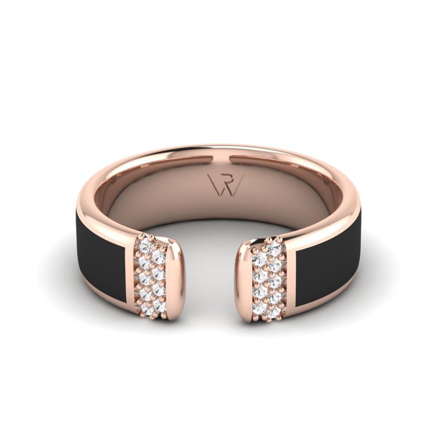 Alliances avec pierres femme Bright Sun Or Rose