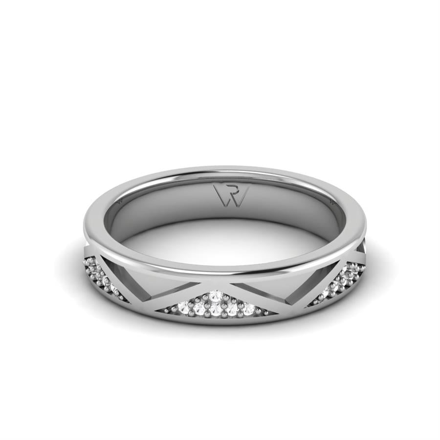 Alliances Avec Pierres Femme ÉMeraude Or Blanc