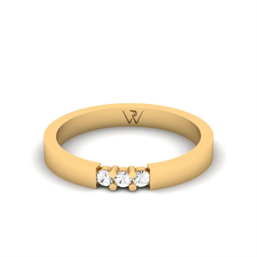 Alliances Avec Pierres Femme Floralet Or Jaune