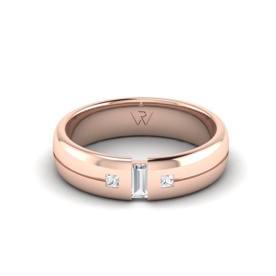 Alliances avec pierres femme Hieno Or Rose