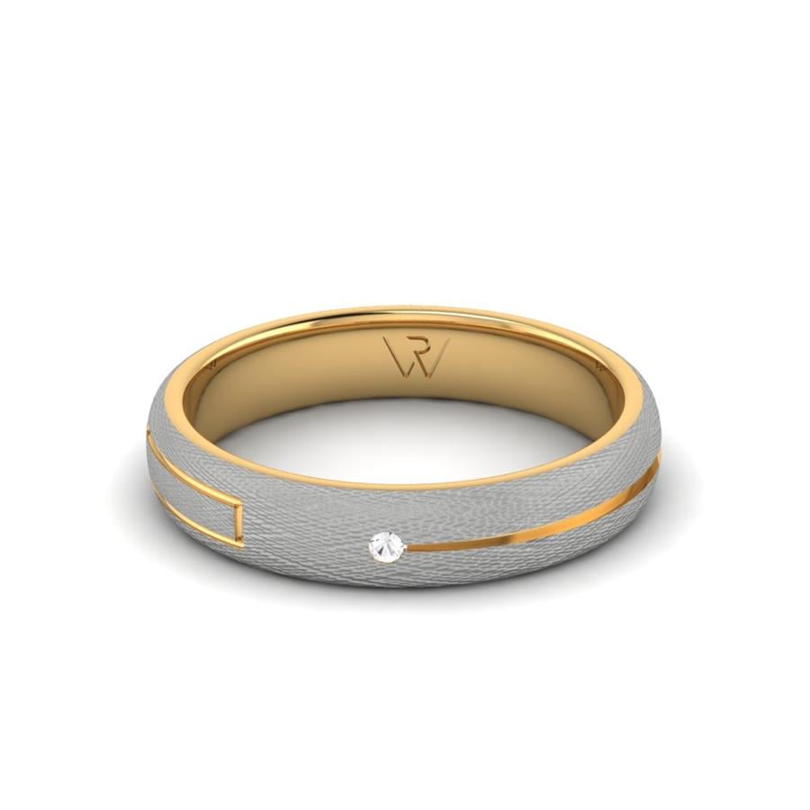 Alliances avec pierres femme Level Or Blanc Et Jaune