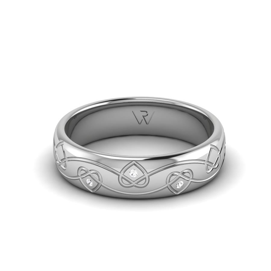 Alliances avec pierres femme Nanou Or Blanc