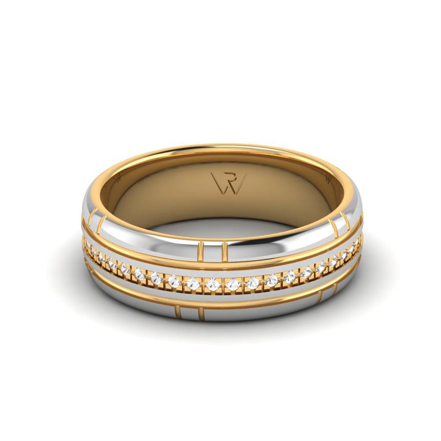 Alliances avec pierres femme Noble Paradise Or Blanc Et Jaune