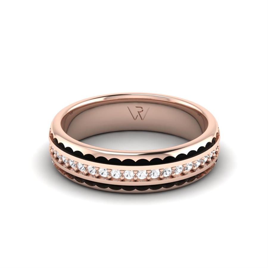 Alliances avec pierres femme Sixtine Or Rose