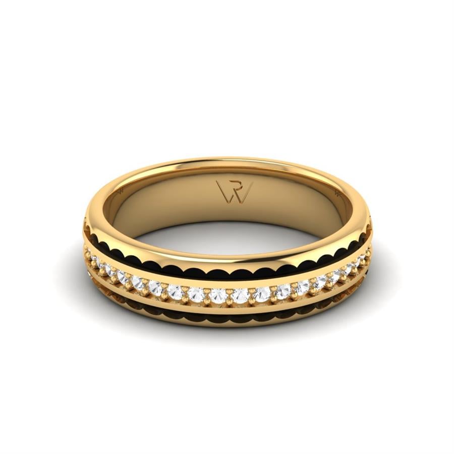 Alliances avec pierres femme Sixtine Or Jaune