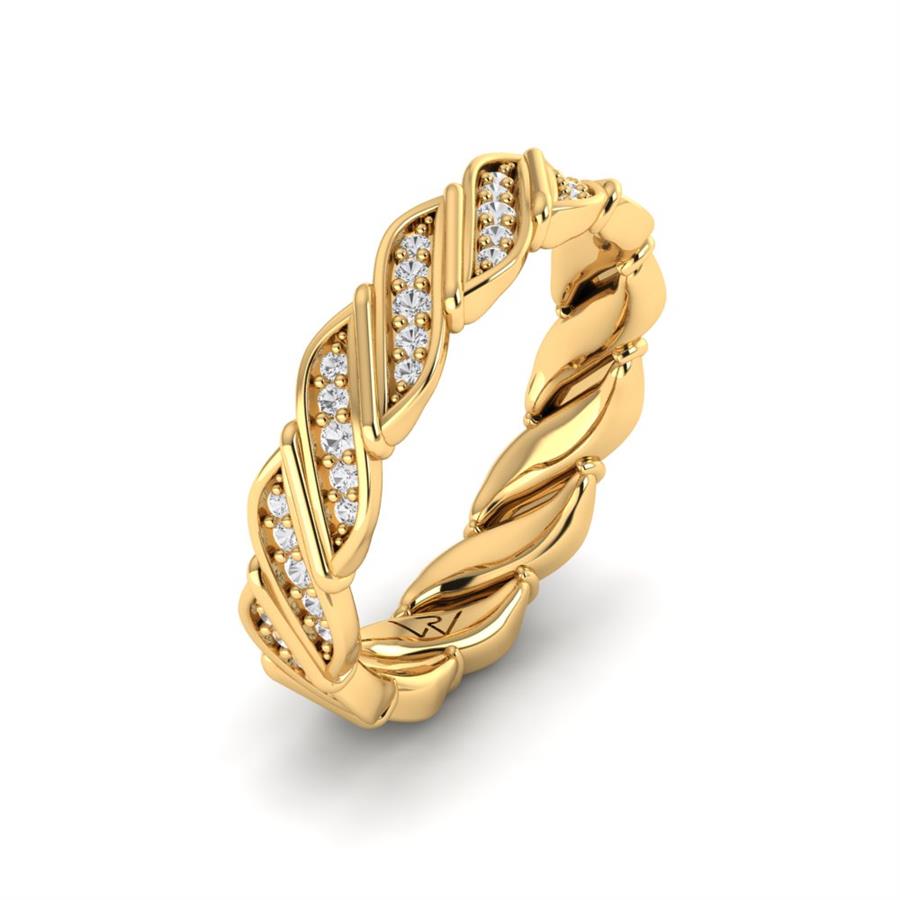 Alliances avec pierres femme Stardust Or Jaune