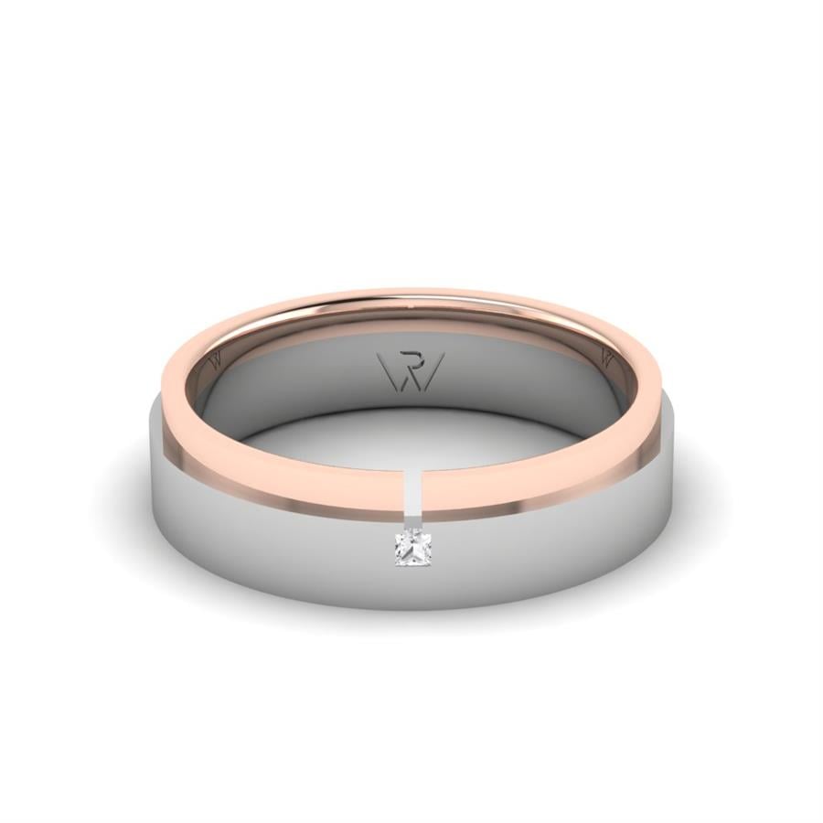 Alliances avec pierres femme Stirring Or Blanc Et Rose