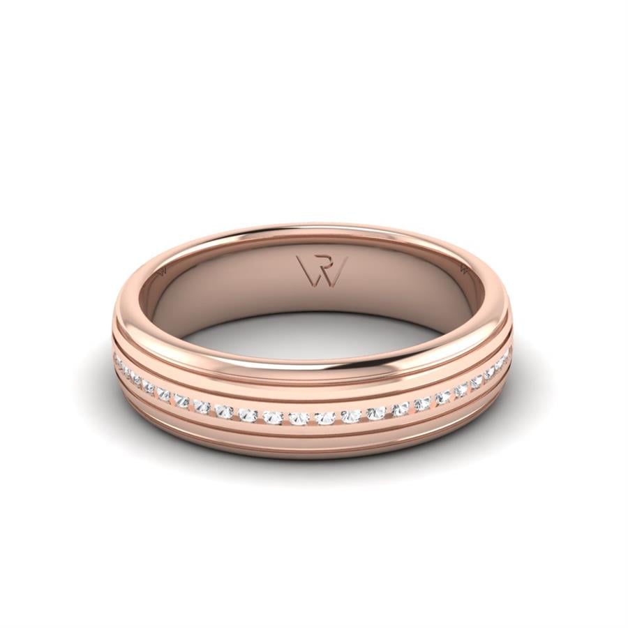 Alliances avec pierres femme Swing Or Rose