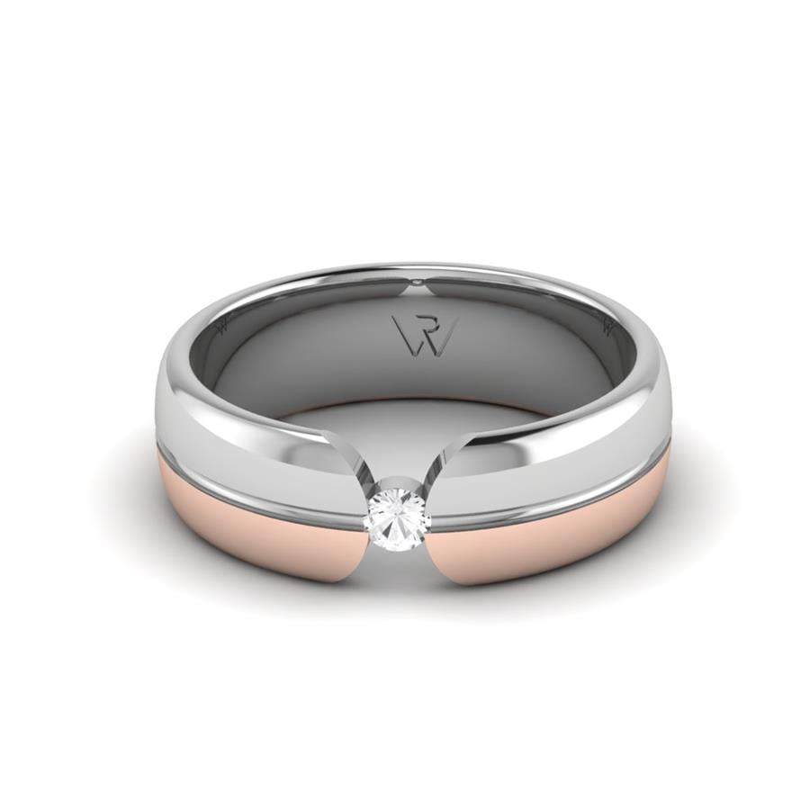 Alliances avec pierres femme universe Lyra Or Blanc Et Rose
