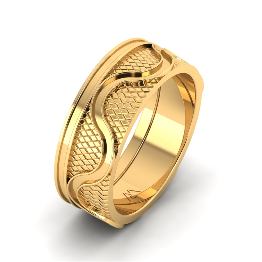 Alliances avec pierres Fontainebleau Or Jaune couple Oxyde de zirconium 0.30 ct