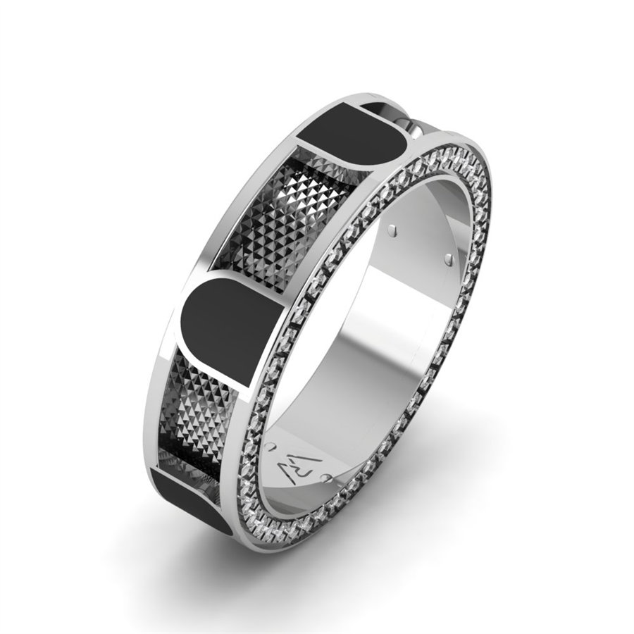 Alliances avec pierres Saint-Tropez Or Blanc couple Diamant 1.25 ct