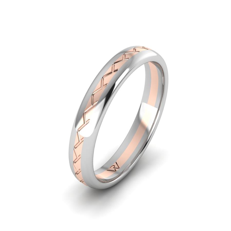 Alliances classiques Harmony Or Blanc Et Rose