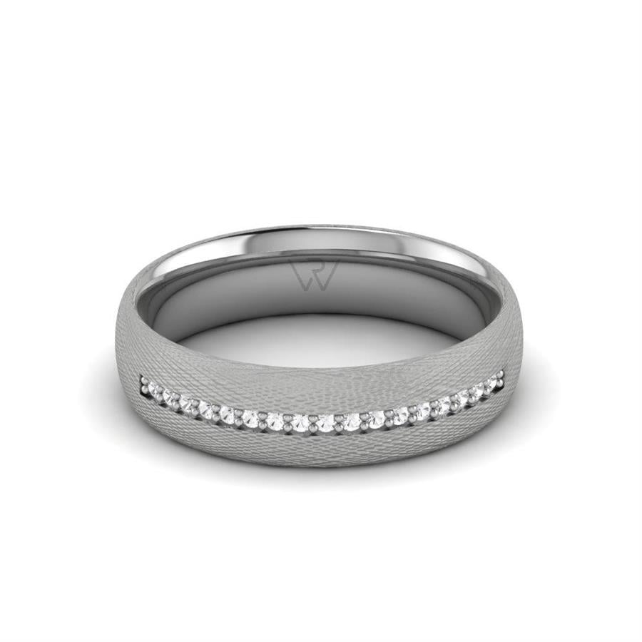Alliances Couple en Platine Affinara Cristal de Swarovski