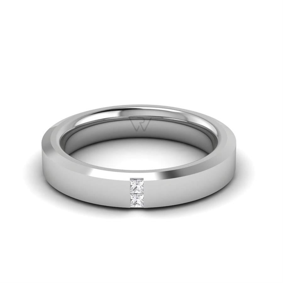 Alliances Couple en Platine Loveblaze Cristal de Swarovski